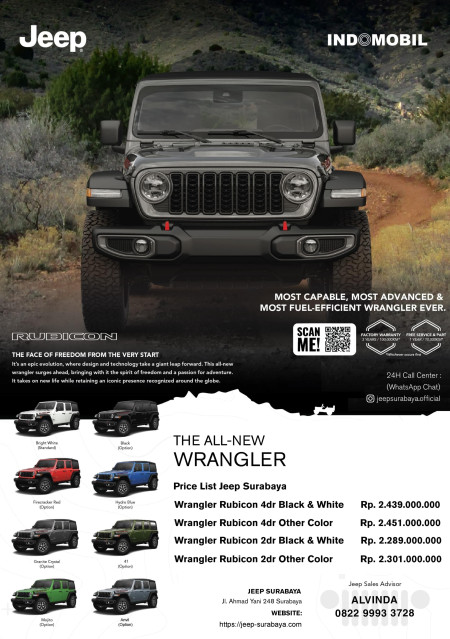 Pricelist Harga OTR JEEP 2025 Surabaya